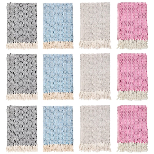 Monarch Brands Common Ground Throw Blankets, 50in x 70in, Patterned , Aztec, 12PK THROW-AZT-50X70-CS - main